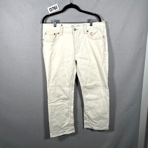 Miss Me Women's Boyfriend Jeans in Off-White/Cream